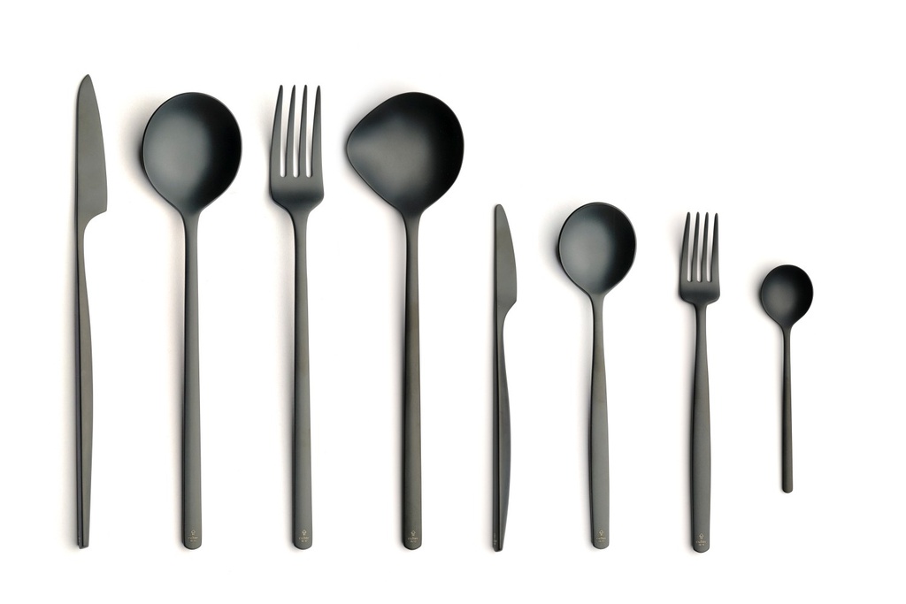 COMAS Atlantida fourchette à dessert ICE BLACK 12 PC